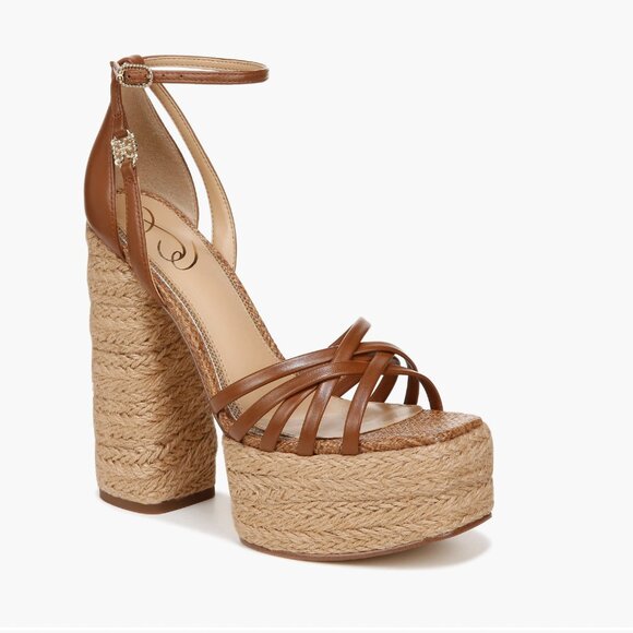 Sam Edelman  Kade Ankle Strap Espadrille Platform Sandal Size 10 - Picture 1 of 5